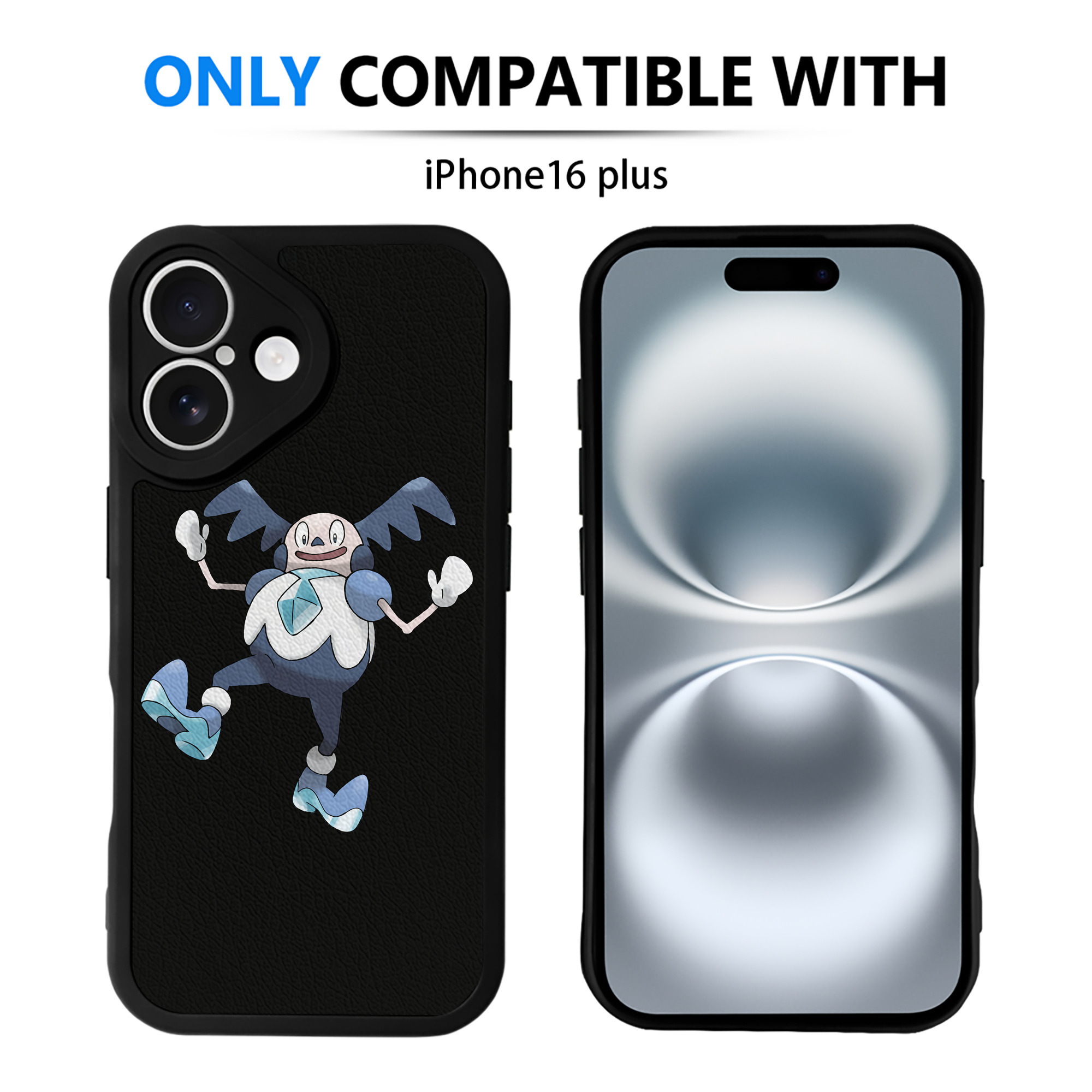 （画像用） ポケットモンスター Pokémon 【iPhone 16シリーズ対応】シリコンスマホケース（レザー調） 材質：シリコン